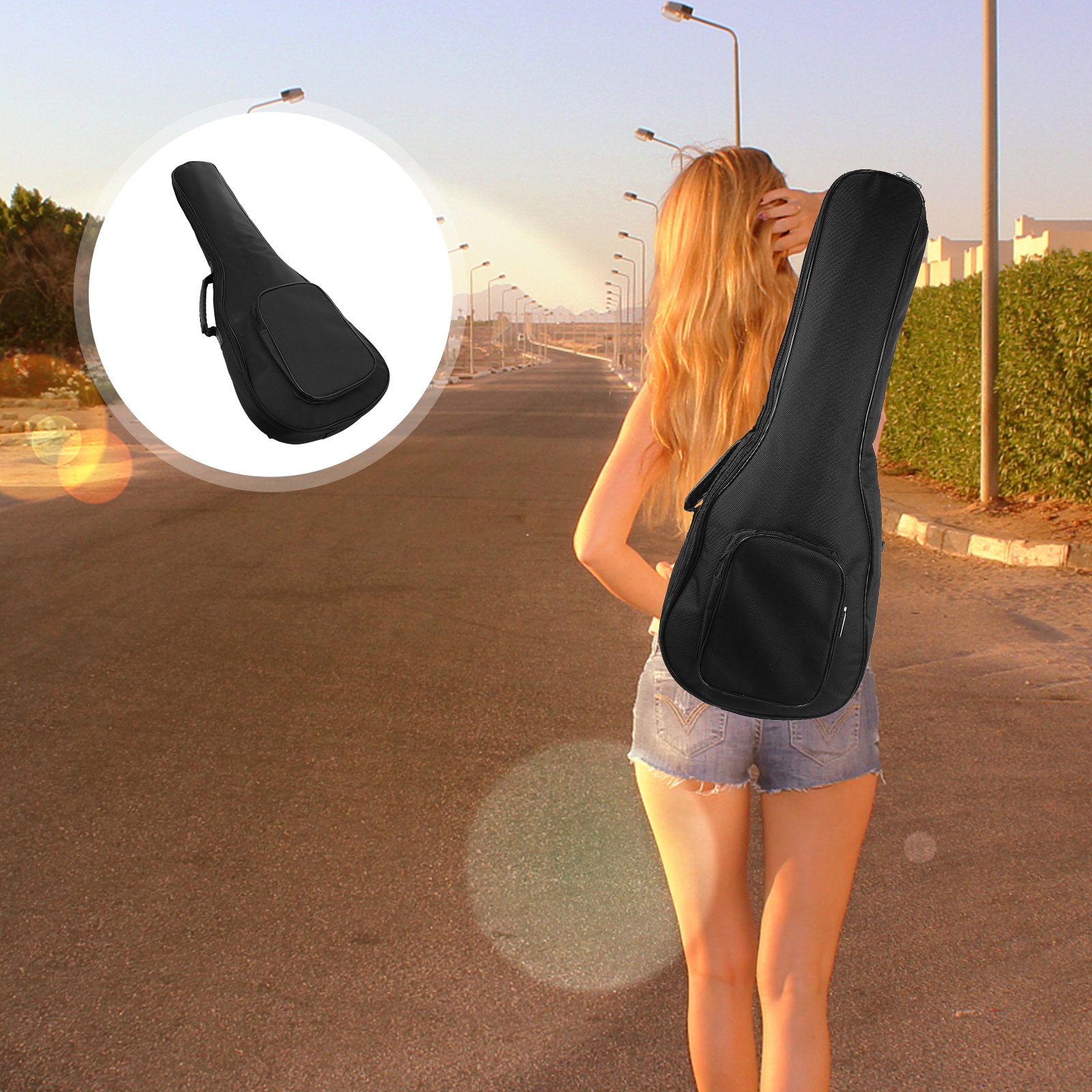 Guitar Strap Padded - 1 szt. Pokrowiec na ukulele, pogrubiony,