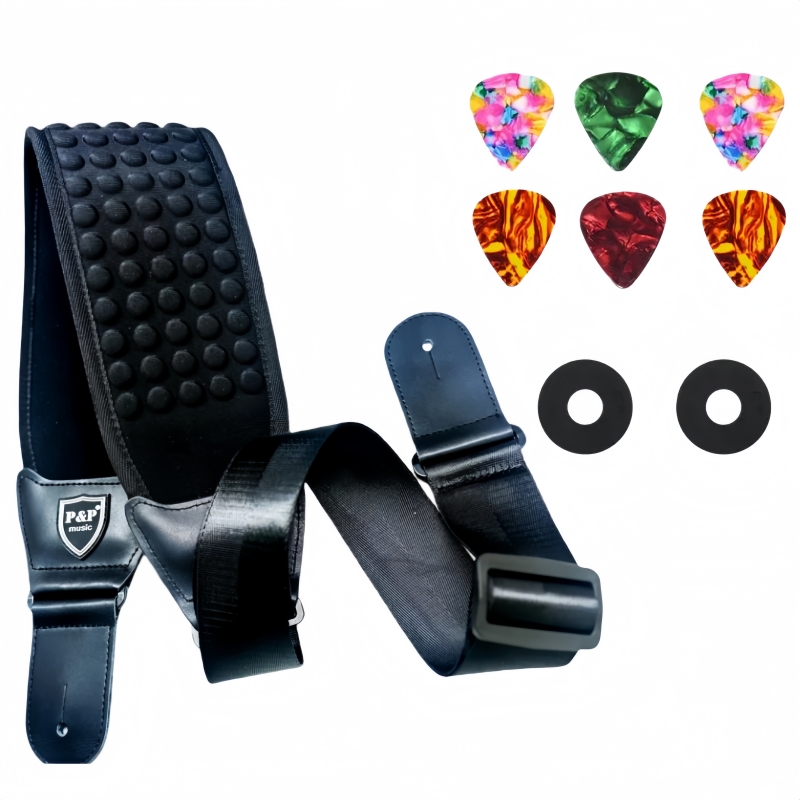Guitar Strap Padded - Zestaw wygodnych pasków gitarowych 3D z