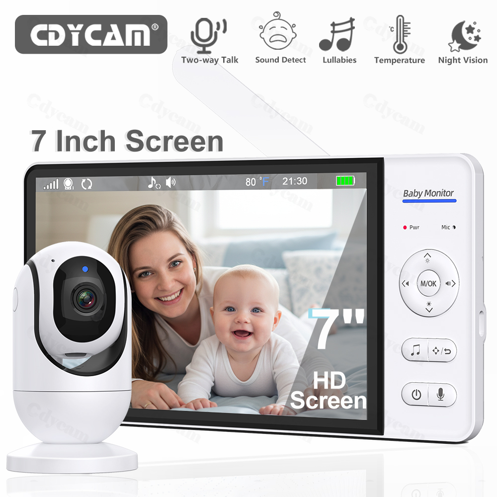 Zoom Audio Music - 7.0'' Niania Elektroniczna z Ekranem 720P,