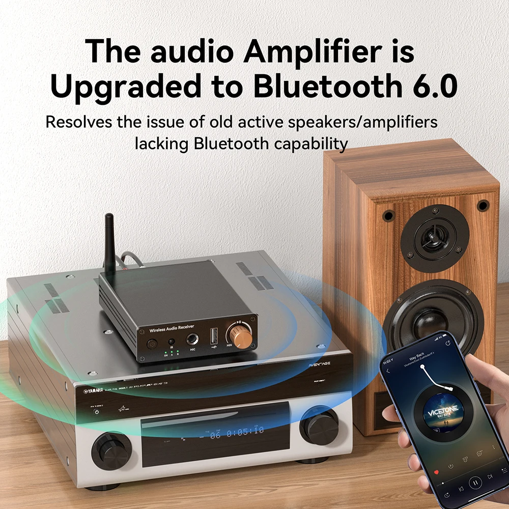 Contact Pickup Mic - Odbiornik audio Bluetooth 6.0 z gniazdem