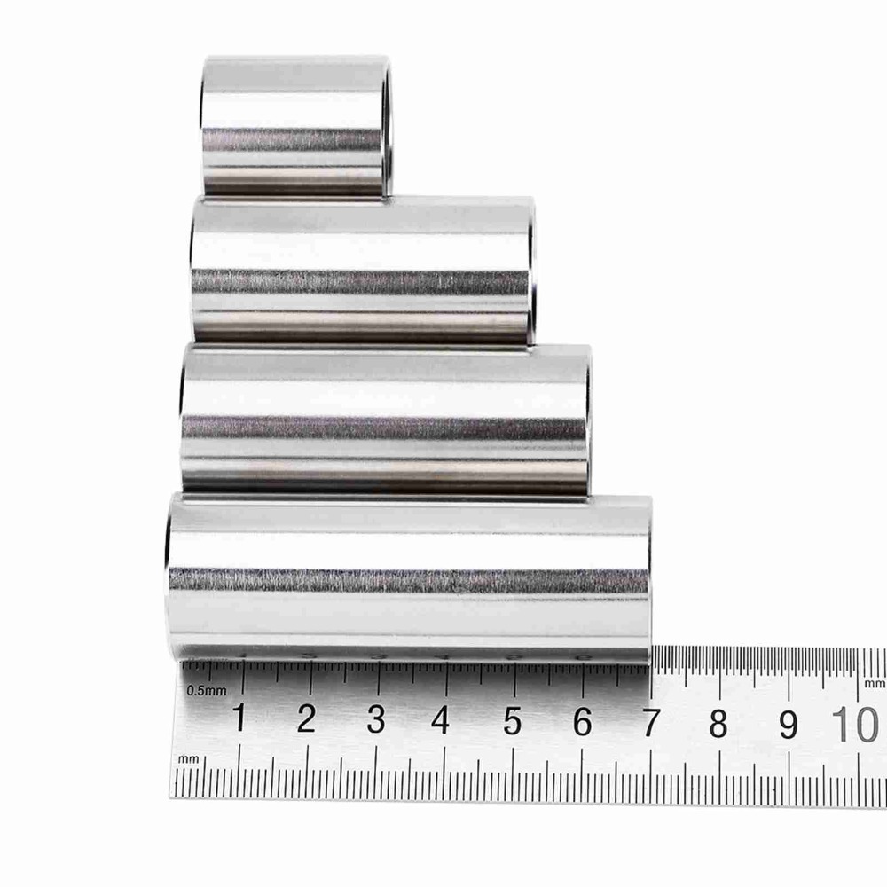 Guitar Slide Tube - 4 szt. Stalowych Slajdów Gitarowych ​