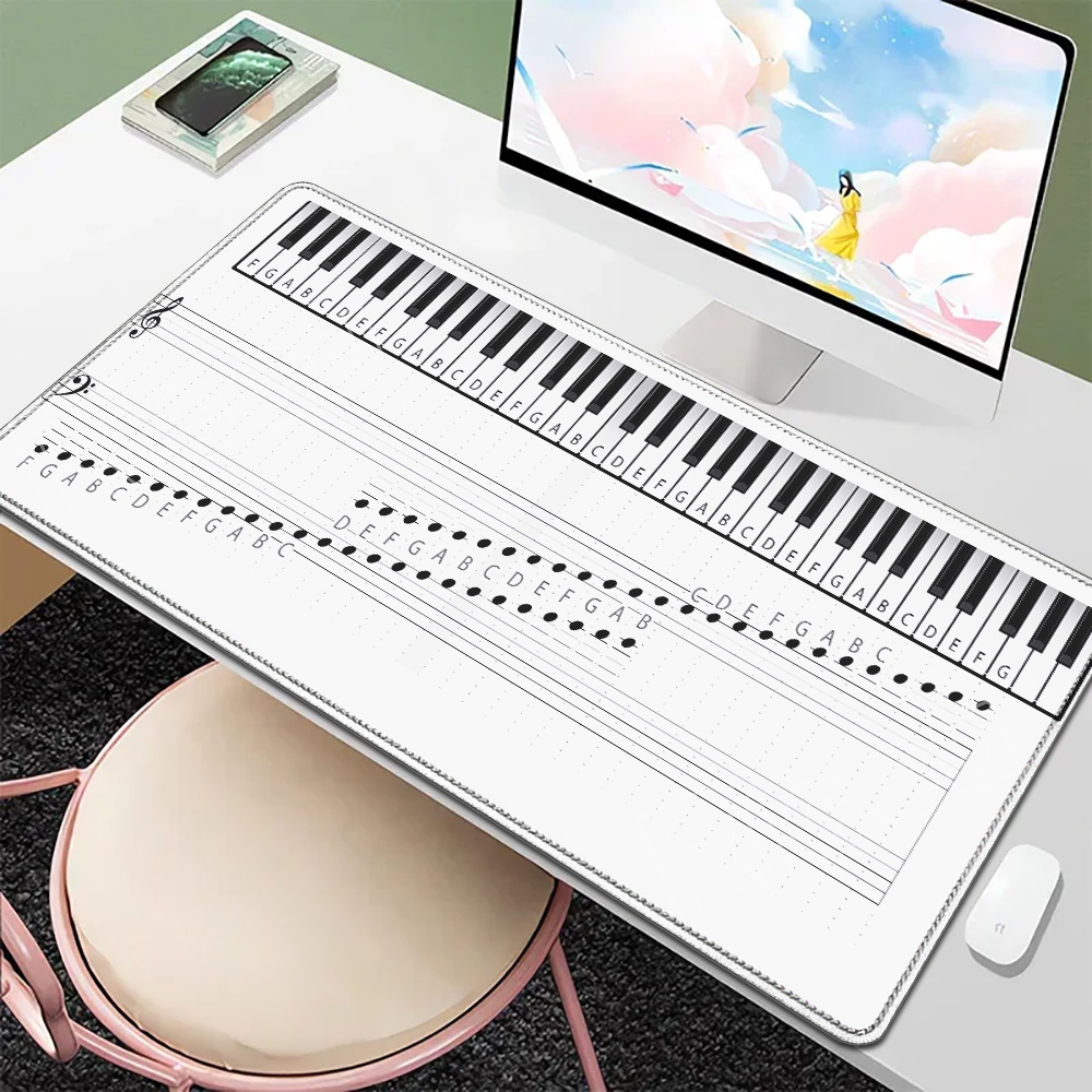 Audio Music Notes - Podkładka na biurko z gumy antypoślizgowej
