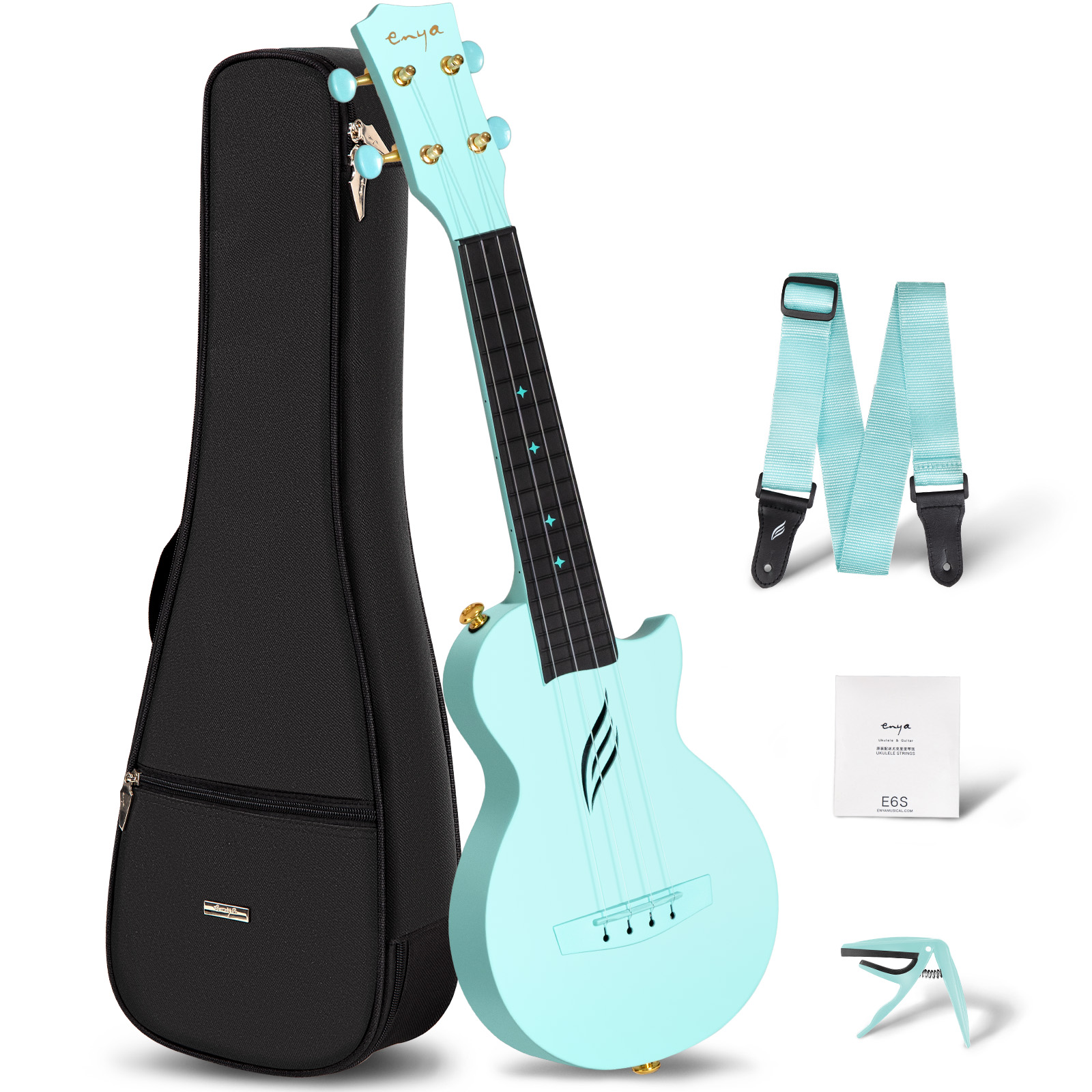 Ukulele Beginner Kit - Enya Soprano Ukulele Mini 21
