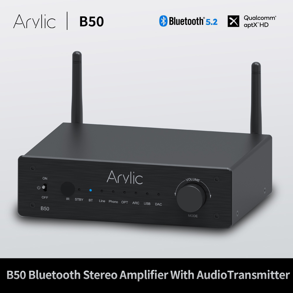Audio Music System For Home - Wzmacniacz stereo Bluetooth B50, transmiter audio