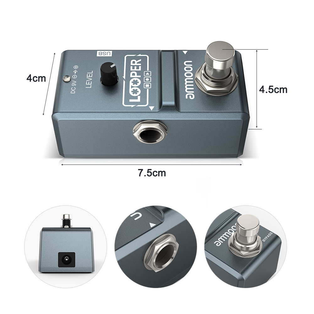 Ammoon AP-09 Nano Looper stroi – Looper Pedal Guitar recenzja i cena