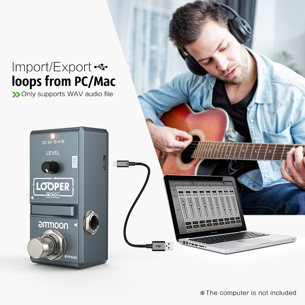 Ammoon AP-09 Nano Looper stroi – Looper Pedal Guitar recenzja i cena
