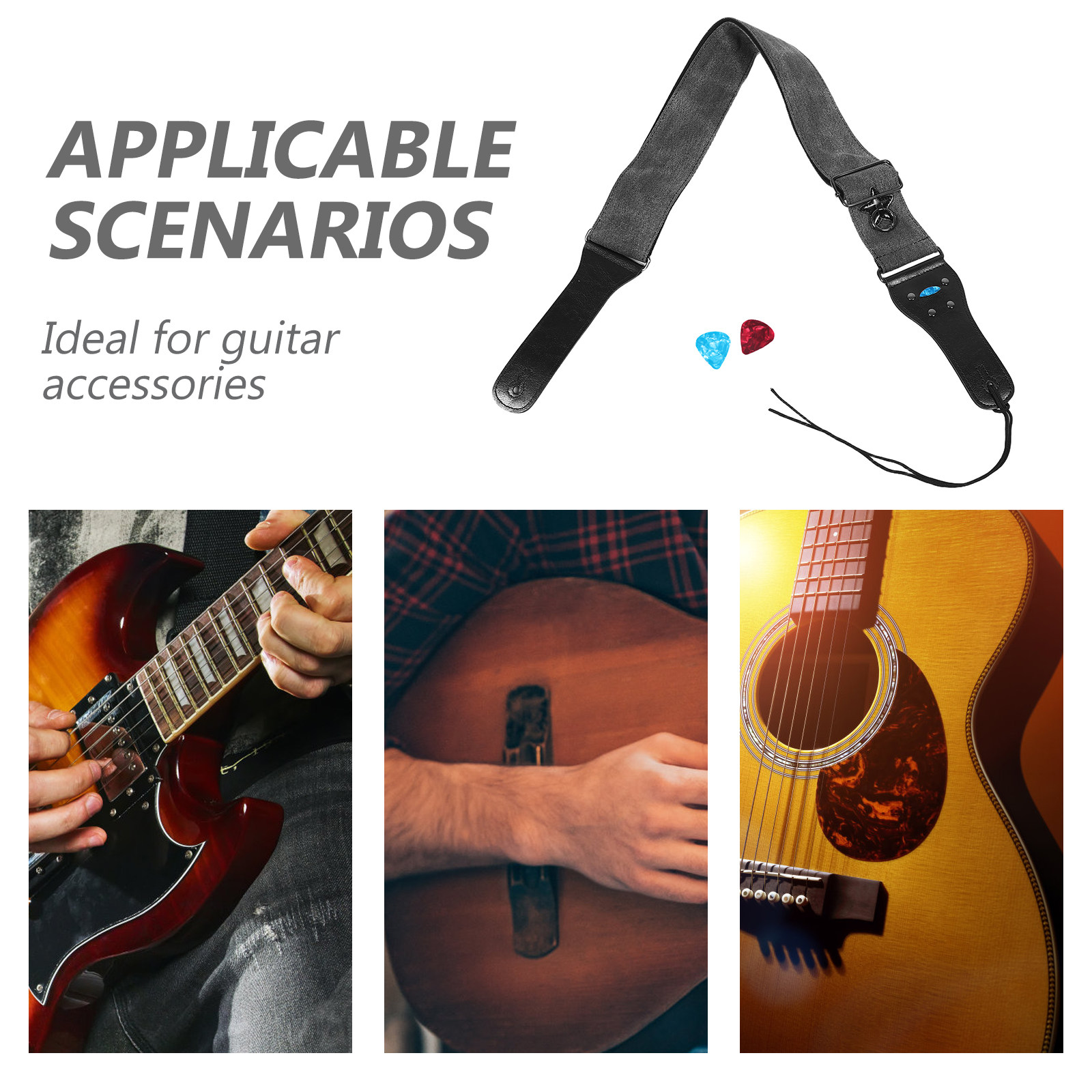 Szeroki, wyściełany pasek do g – Guitar Strap Padded recenzja i cena