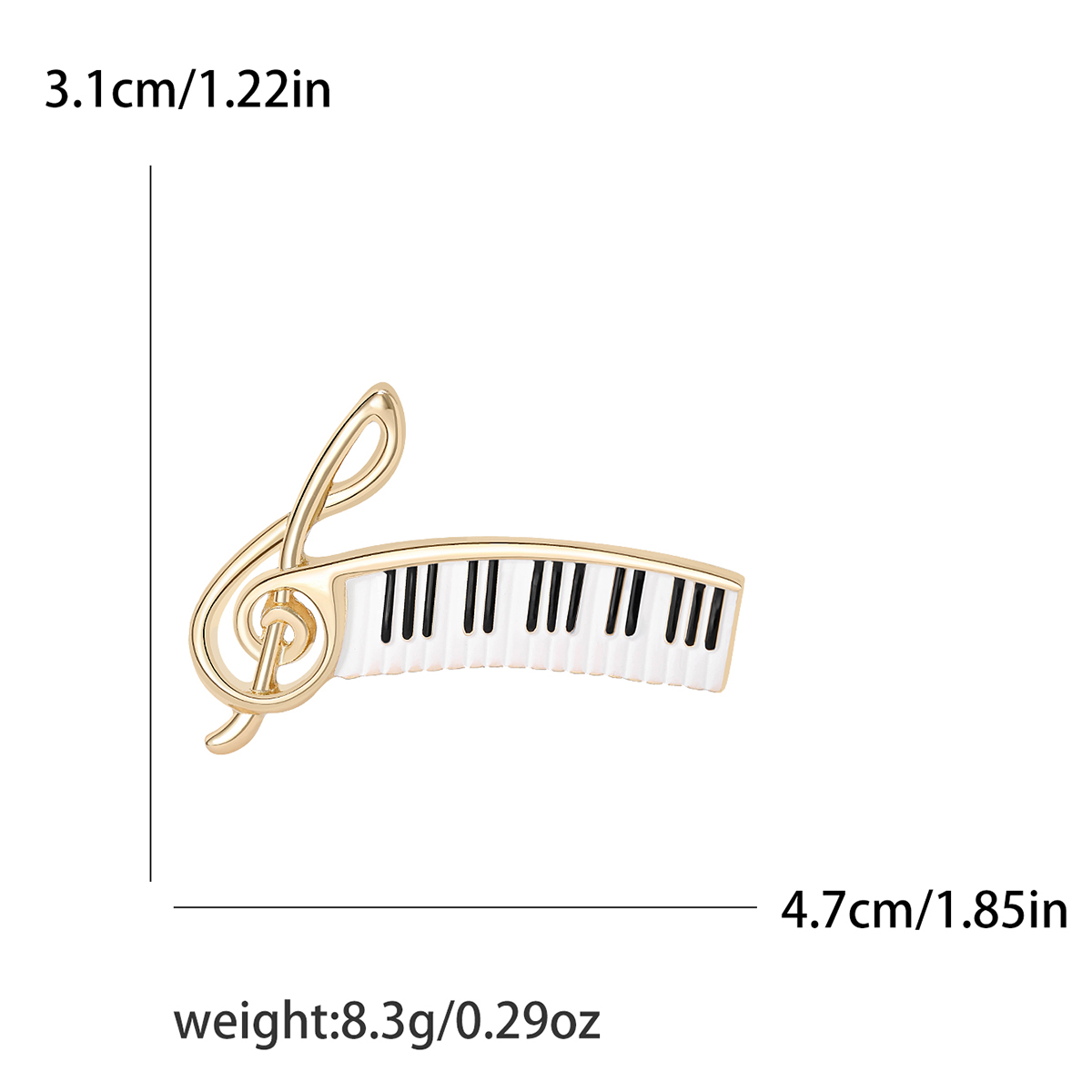 Broszki z emalią Beaut&Berry C – Audio Music Notes recenzja i cena