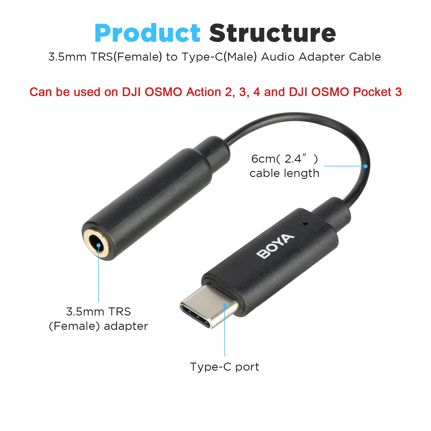Adapter audio BOYA BY-K4 3.5mm – Contact Pickup Mic recenzja i cena