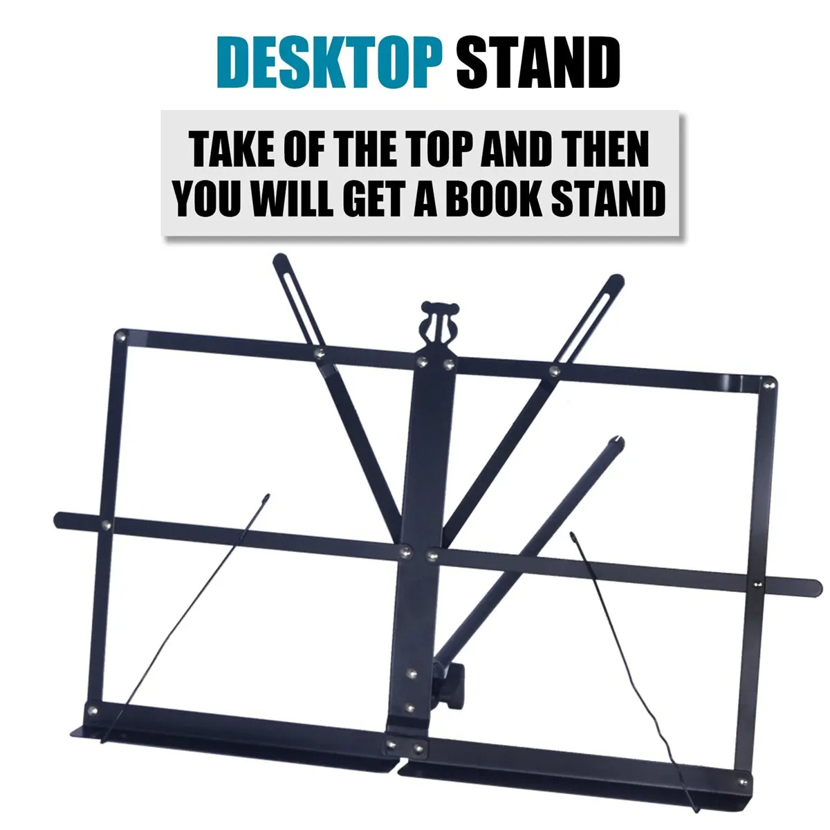 Stojak na nuty 2 w 1, podwójne – Music Stand Folding recenzja i cena
