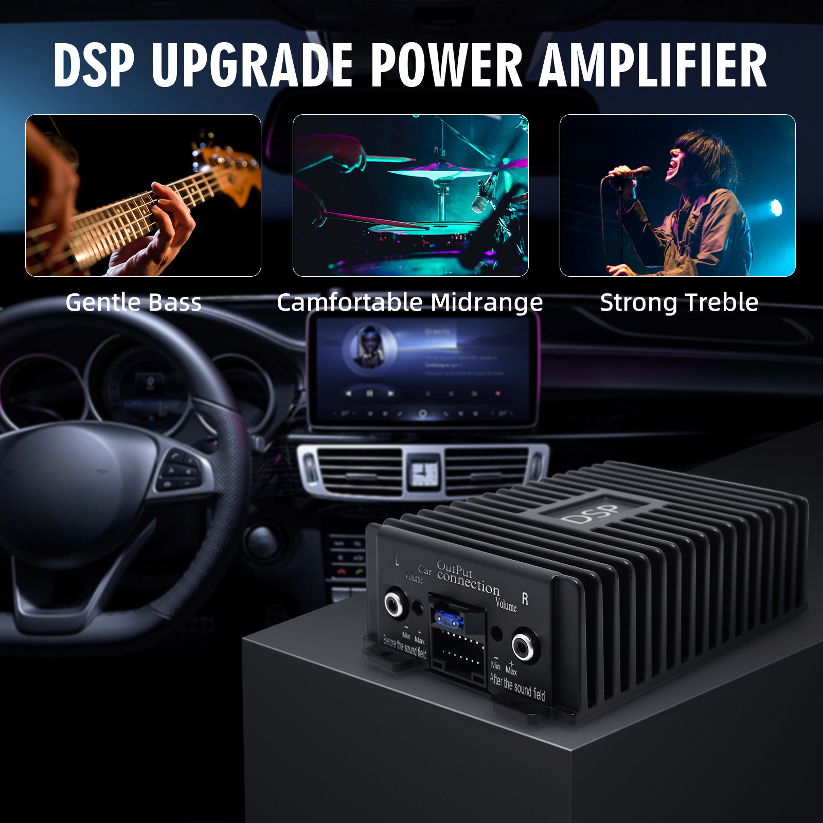 Samochodowy DSP 4-kanałowy wzm – Audio Music Equalizer recenzja i cena