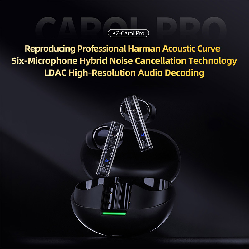 Słuchawki KZ Carol Pro TWS Blu – Contact Pickup Mic recenzja i cena
