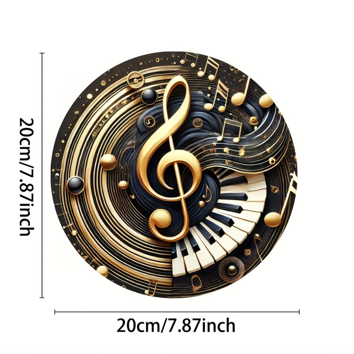 Znak klawisza fortepianu, znak – Audio Music Notes recenzja i cena