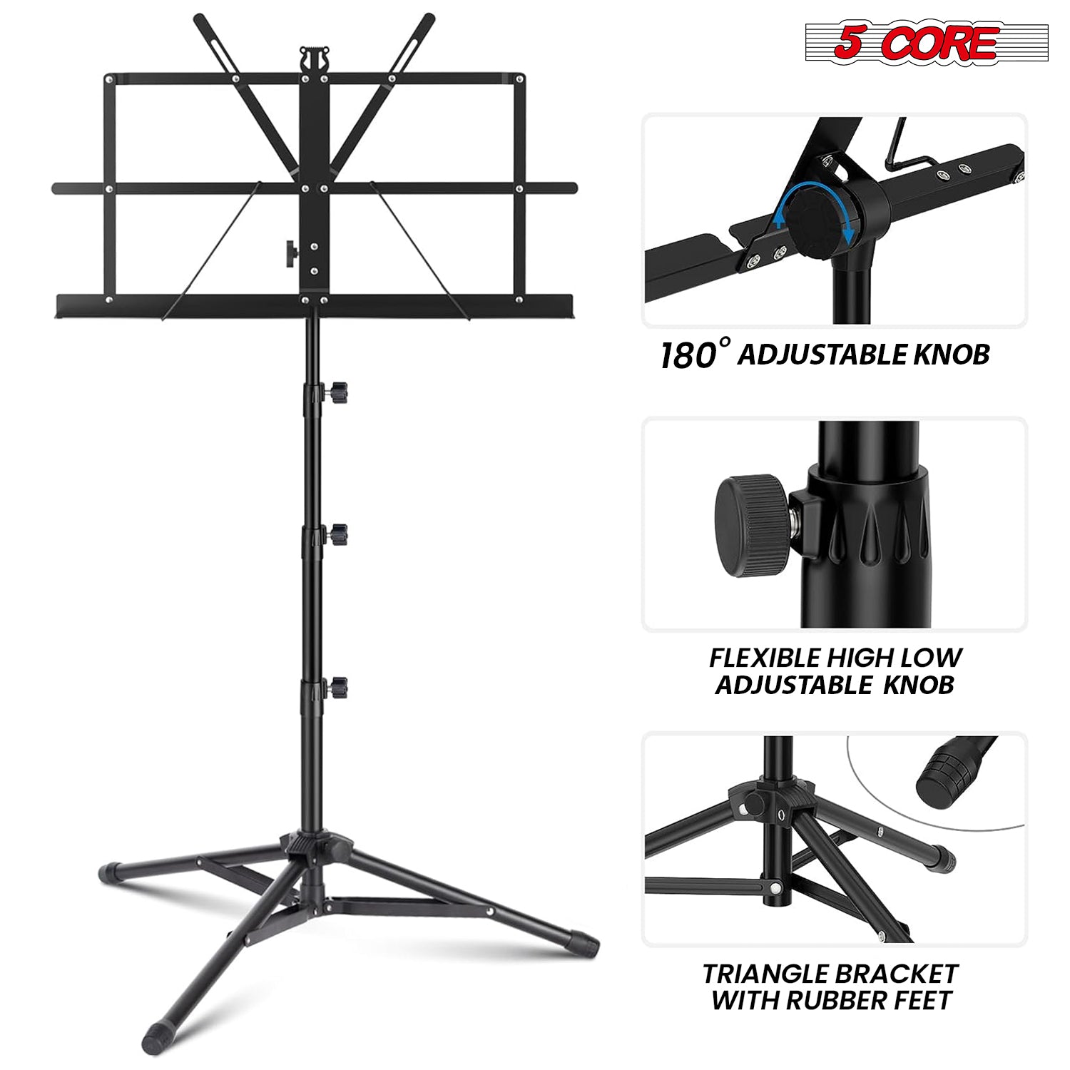 Stojak na nuty 5 Core, przenoś – Music Stand Folding recenzja i cena