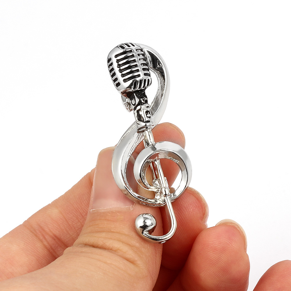 Elegancki mikrofon nuta broszk – Audio Music Notes recenzja i cena