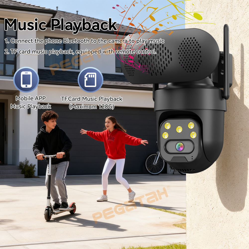 Kamera IP 5MP Zewnętrzna 2.4G  – Audio Music Track recenzja i cena