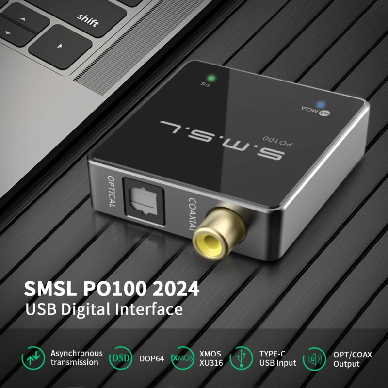 Konwerter audio USB SMSL PO100 – Audio Music System For Home recenzja i cena