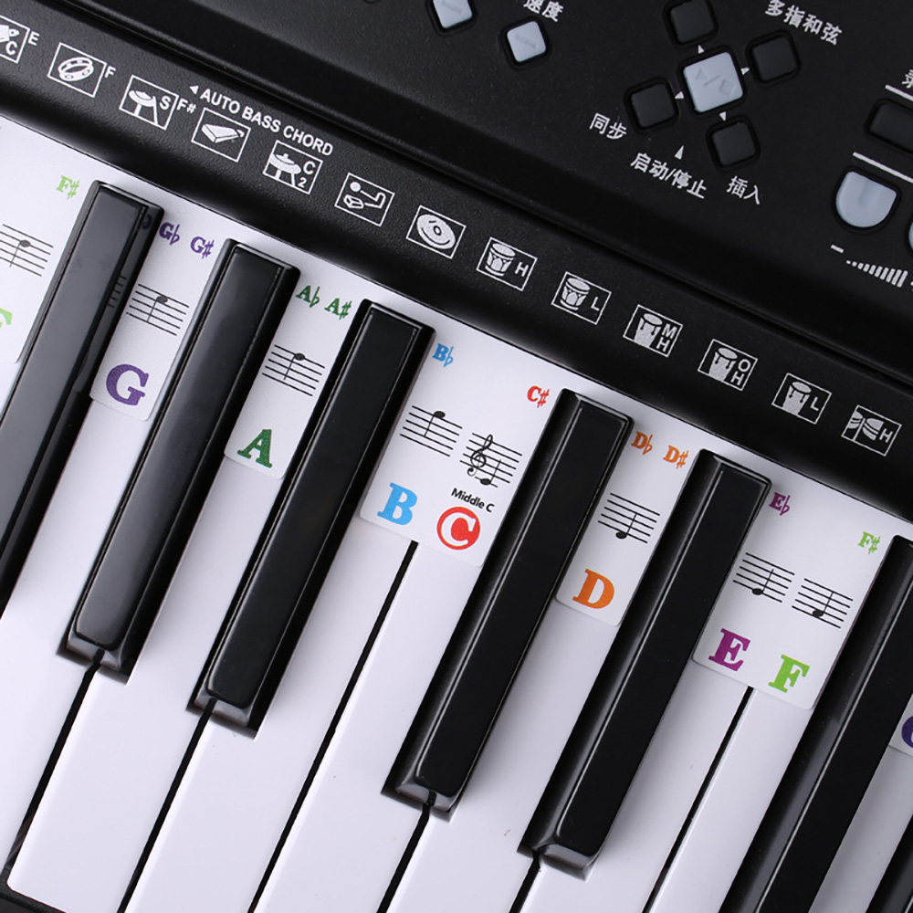 Naklejki na klawiaturę fortepi – Audio Music Notes recenzja i cena