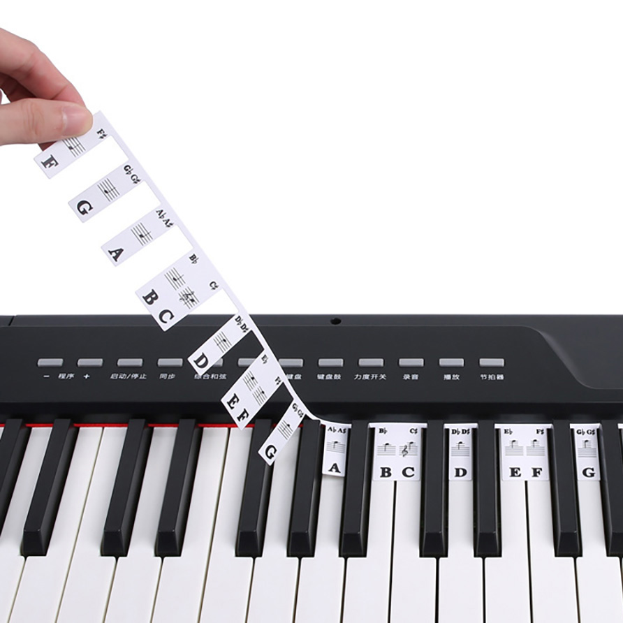 Naklejki na klawiaturę fortepi – Audio Music Notes recenzja i cena