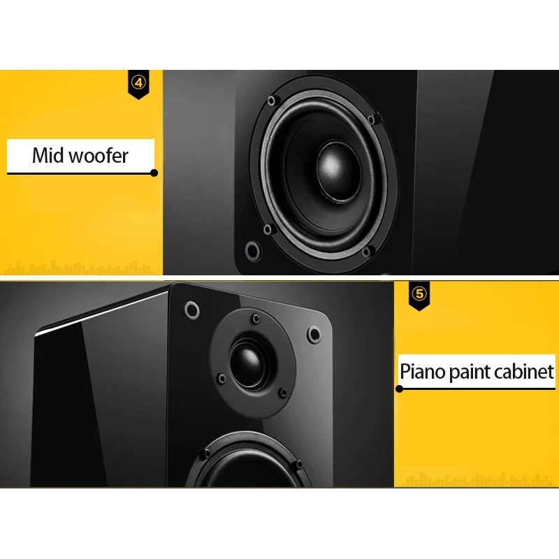 Głośniki półkowe 60W 4-calowe, – Audio Music System For Home recenzja i cena