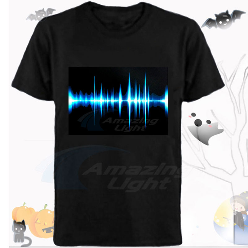 Koszulka LED z korektorem EL A – Audio Music Equalizer recenzja i cena