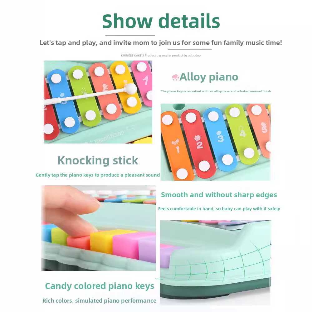 Ksylofon 8-tonowy z pianinem 2 – Audio Music Notes recenzja i cena