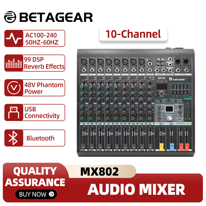 Konsola miksująca Leicozic MX8 – Audio Music Equalizer recenzja i cena