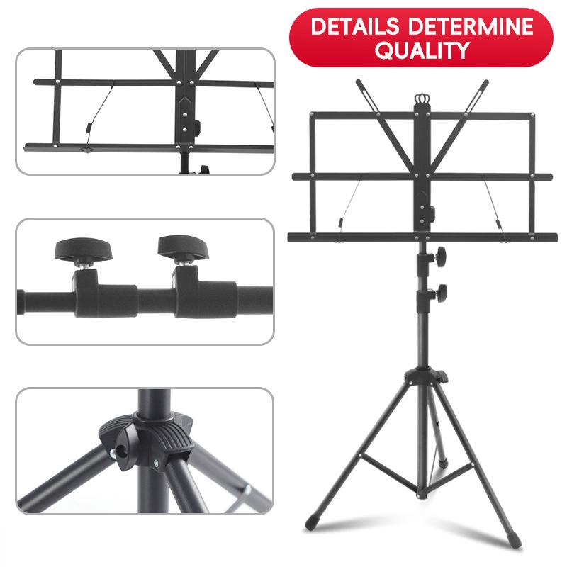 Nowy Stojak na Nuty 2 w 1, Skł – Music Stand Folding recenzja i cena