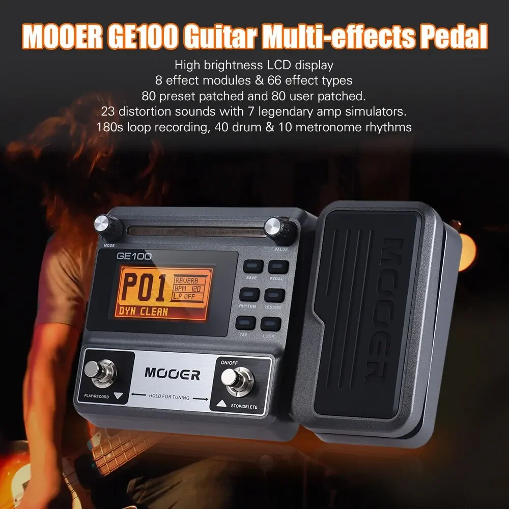 MOOER GE100 Multi-effekt Gitar – Looper Pedal Guitar recenzja i cena