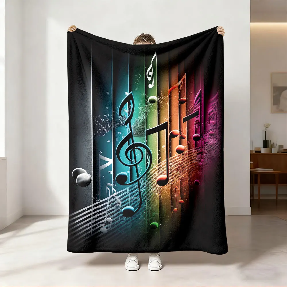Koc z wesołym neonowym tęczowy – Audio Music Notes recenzja i cena