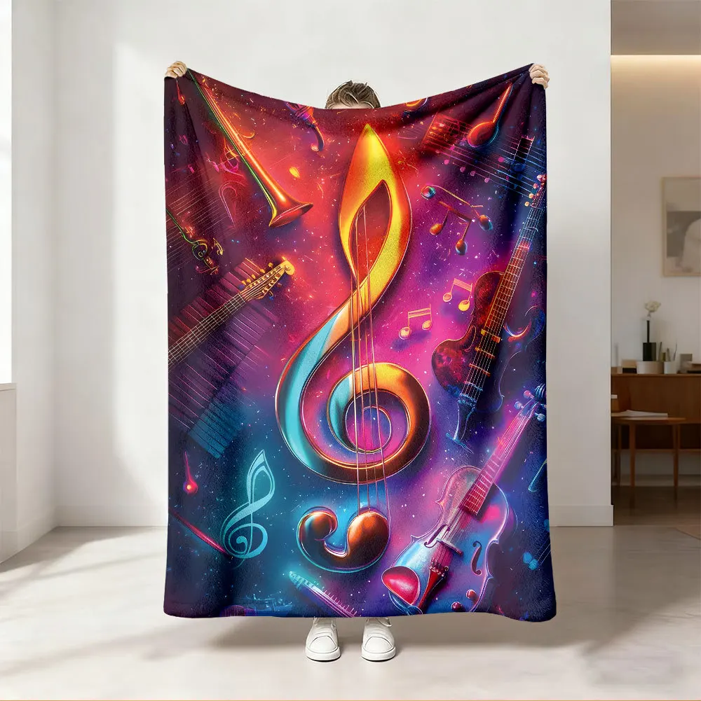 Koc z wesołym neonowym tęczowy – Audio Music Notes recenzja i cena