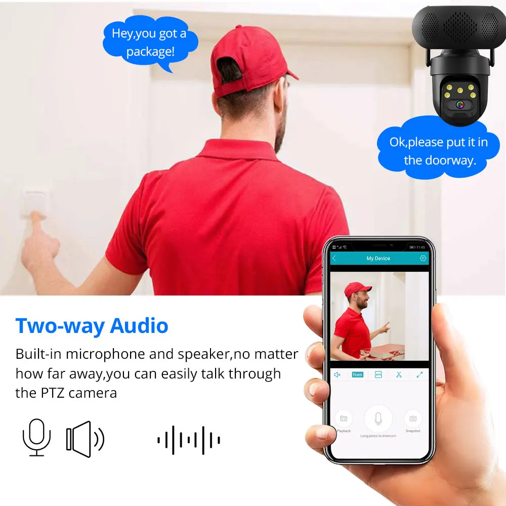 Kamera IP ICSEE 5MP WiFi PTZ z – Audio Music Track recenzja i cena