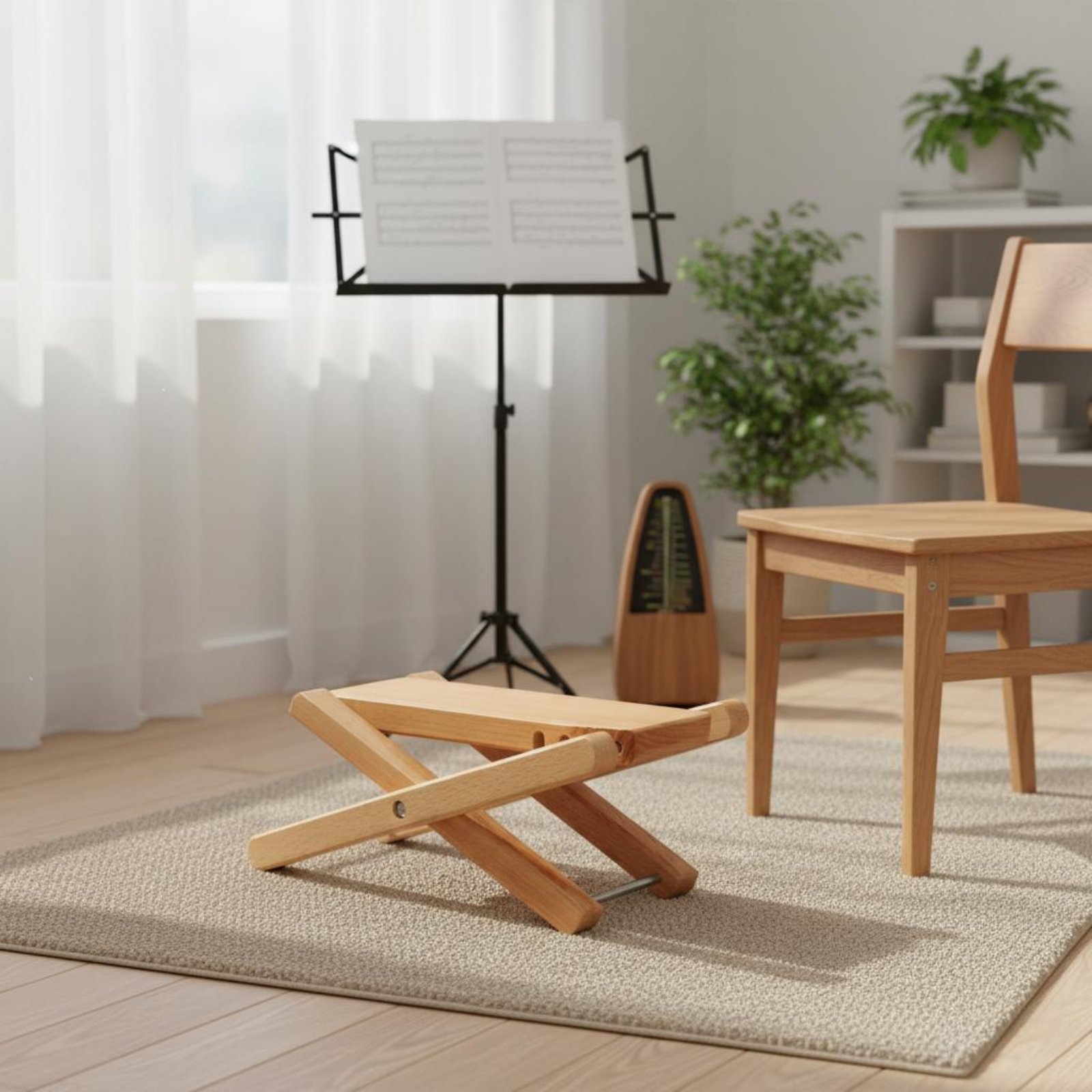 Regulowany podnóżek do gitary, – Music Stand Folding recenzja i cena