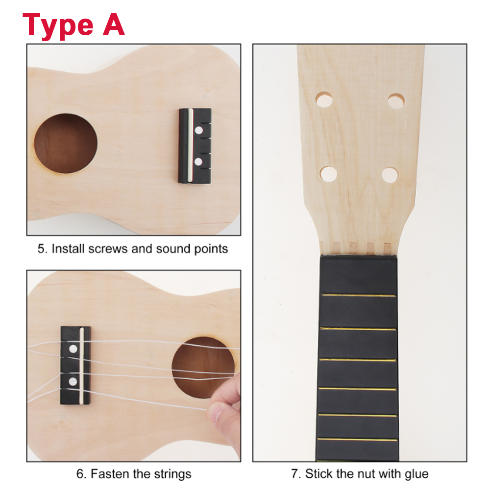 DIY Ukulele 21-calowy zestaw D – Ukulele Beginner Kit recenzja i cena